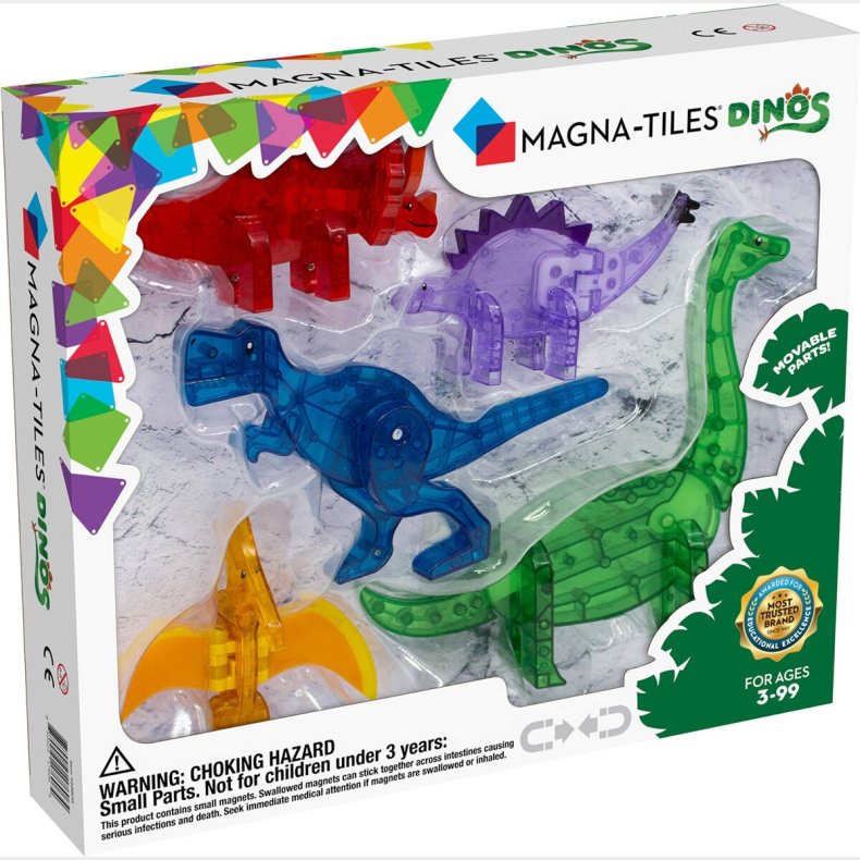 MagnaTiles Dinos Byggest 5 Dele