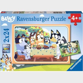Ravensburger Puslespil Bluey 2x24 Brikker