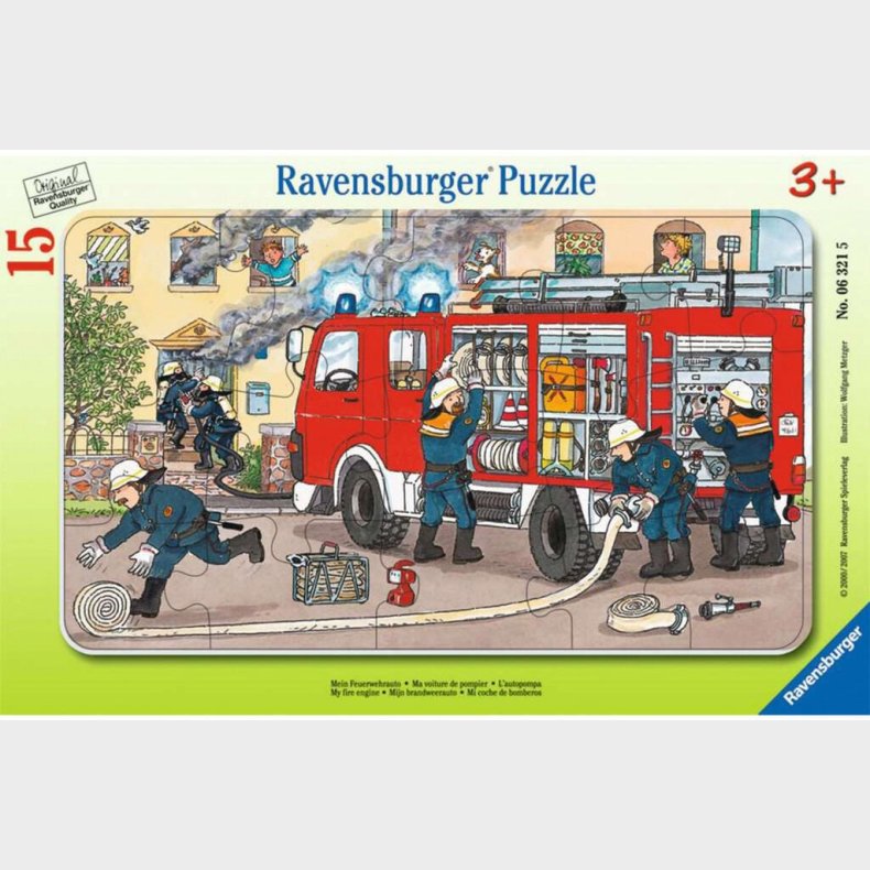Ravensburger Puslespil My Fire Engine 15 Brikker