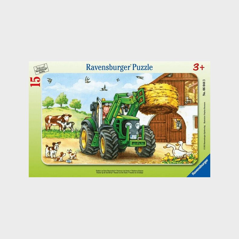 Ravensburger Puslespil Traktor P Bondegrden 15 Brikker