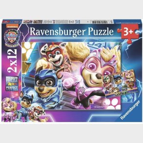 Ravensburger Paw Patrol The Mighty Movie Puslespil 2x12 Brikker