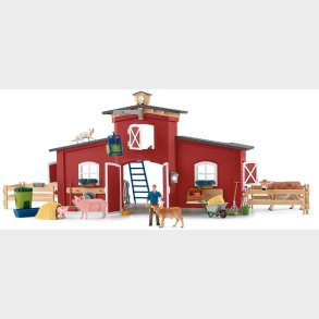 Schleich 42606 Farm World Legest Lade med Dyr og Tilbehr