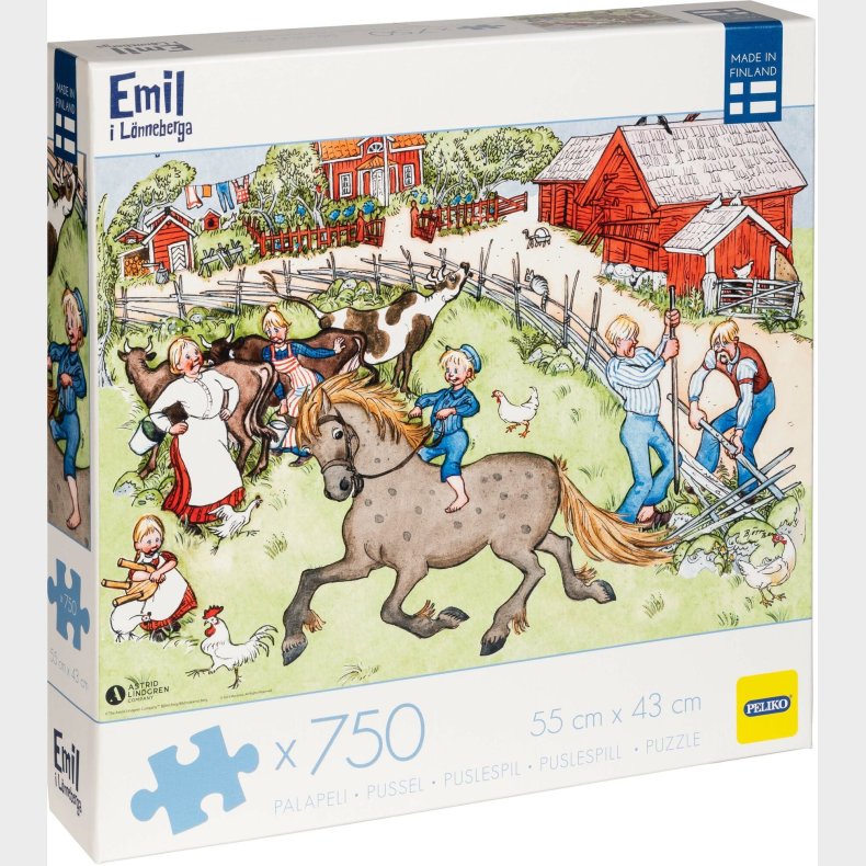 Peliko Emil Fra Lnneberg Puslespil 750 Brikker