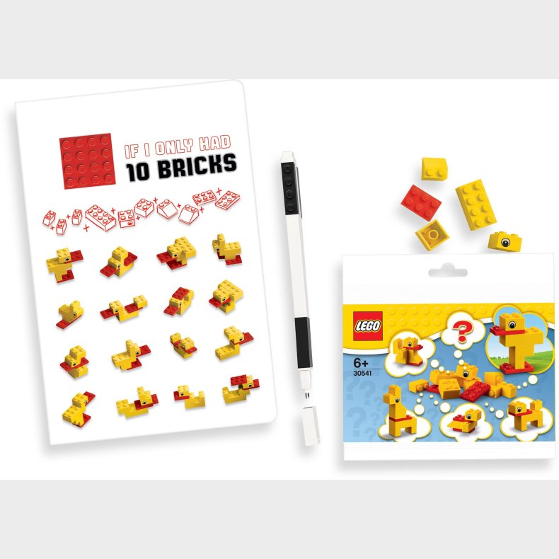 LEGO Duck Build Notesbog med Gelpen