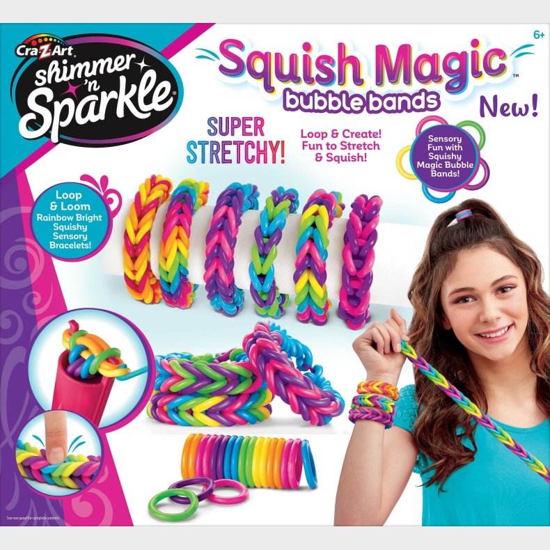Shimmer n' Sparkle Squish Magic Bubble Armbndsst