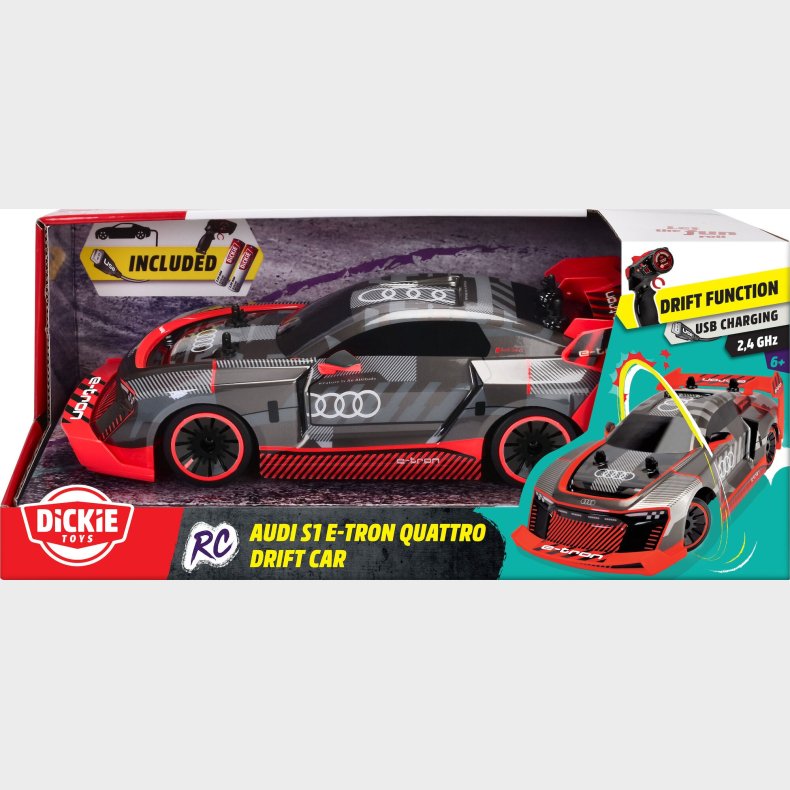 Dickie Toys Audi S1 E-Tron Quattro Drift Fjernstyret Bil