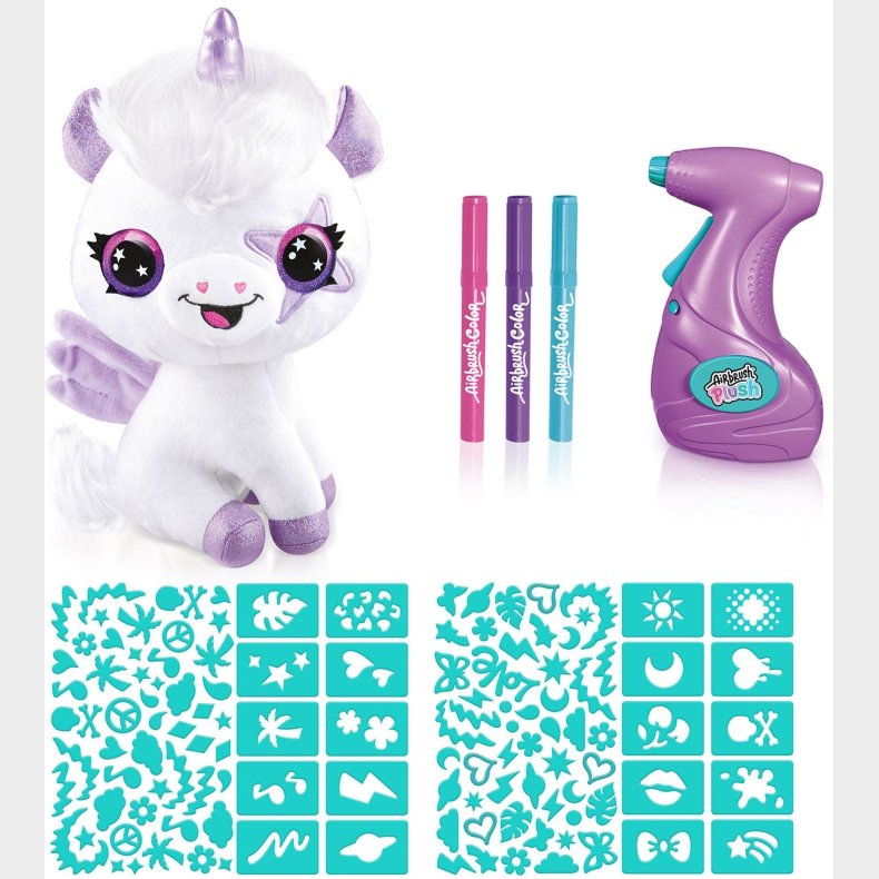 Style 4 Ever Airbrush Bamse Selvlysende Enhjrning