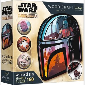 Trefl Wood Craft Origin Star Wars Puslespil The Mandalorian 160 Brikker