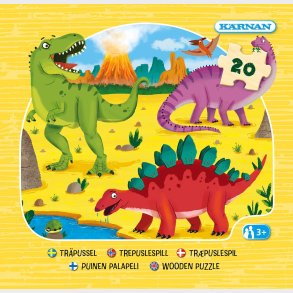 Kärnan Dinosaurer Trpuslespil i Tr 20 Brikker