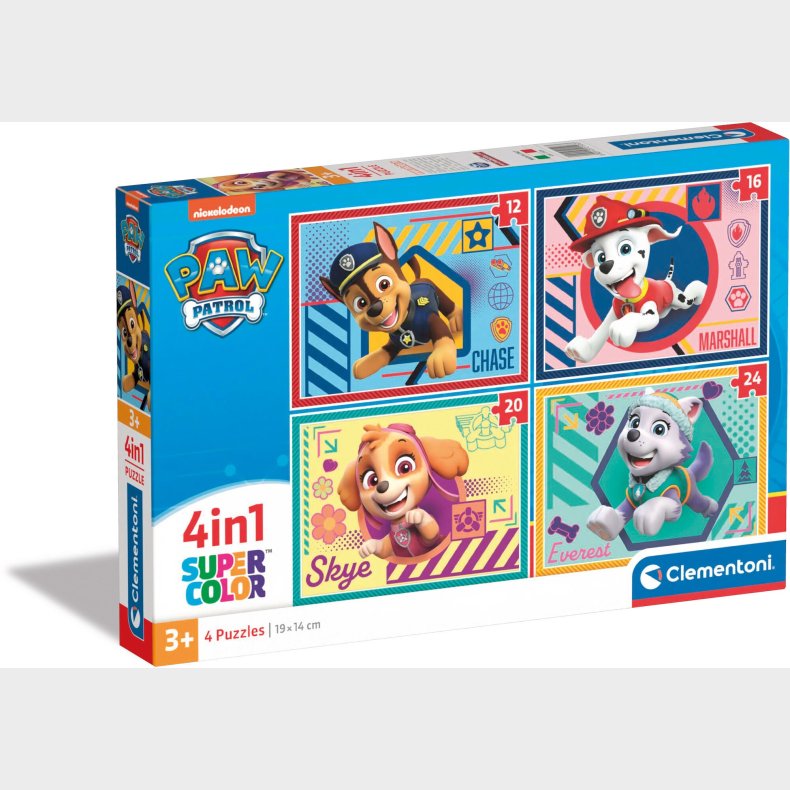 Clementoni Paw Patrol Puslespil 4-in-1