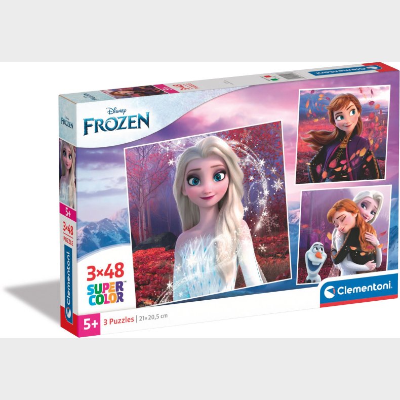 Clementoni Disney Frozen Puslespil 3x48 Brikker