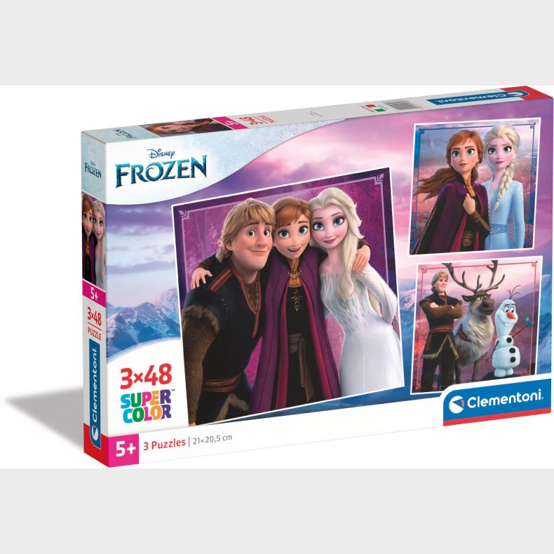 Clementoni Disney Frozen Puslespil 3x48 Brikker