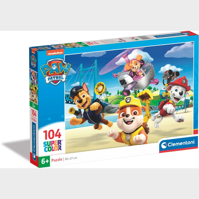 Clementoni Paw Patrol Puslespil 104 Brikker