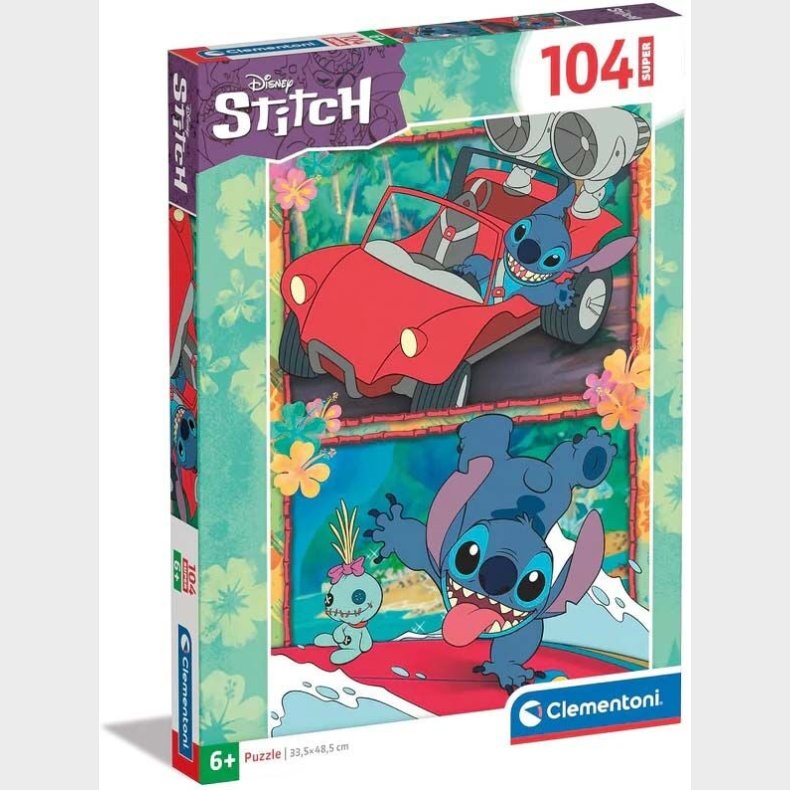 Clementoni Disney Stitch Super Puslespil 104 Brikker