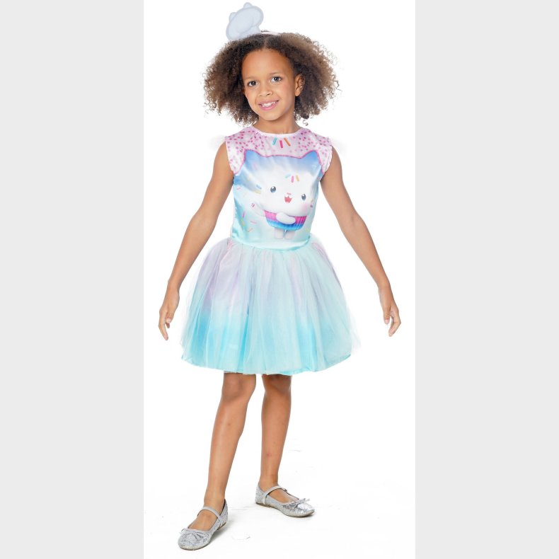 Gabby's Dollhouse Deluxe Cakey Cat Kostume med Hrbnd