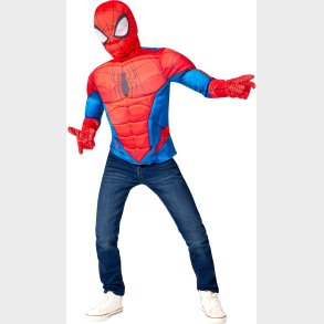 Marvel Spider-Man Kostume Overdel med Maske