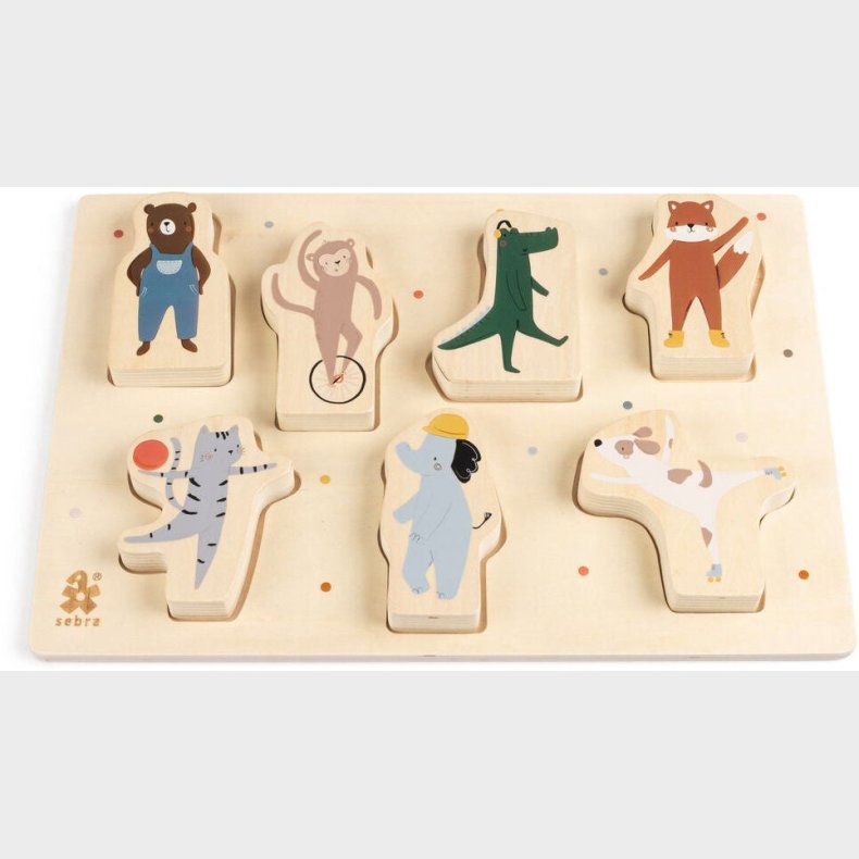 Sebra Knoppuslespil Teeny Toes/Busy Builders