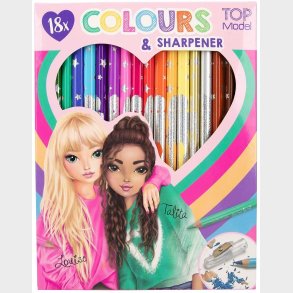 TOPModel Farveblyanter med Blyantspidser