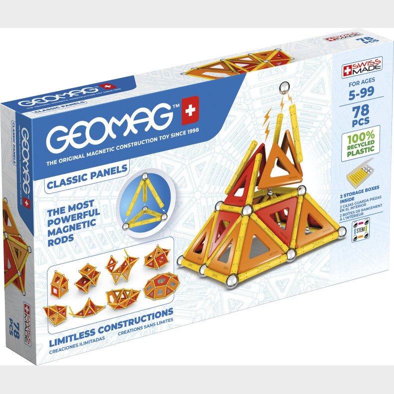 Geomag Byggest Classic Panels 78 Dele