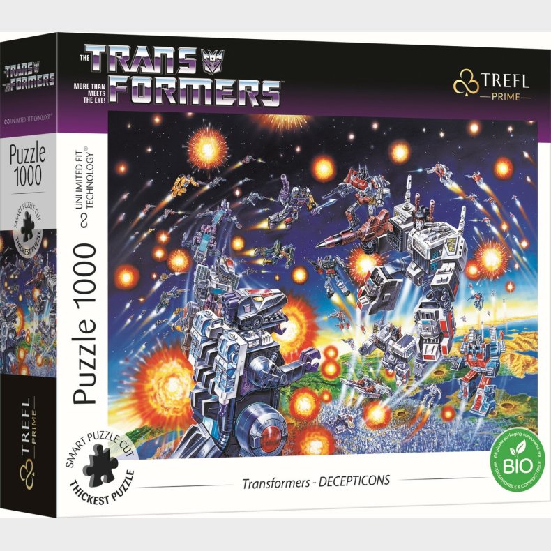 Trefl Prime UFT Transformers Decepticons Puslespil 1000 Brikker