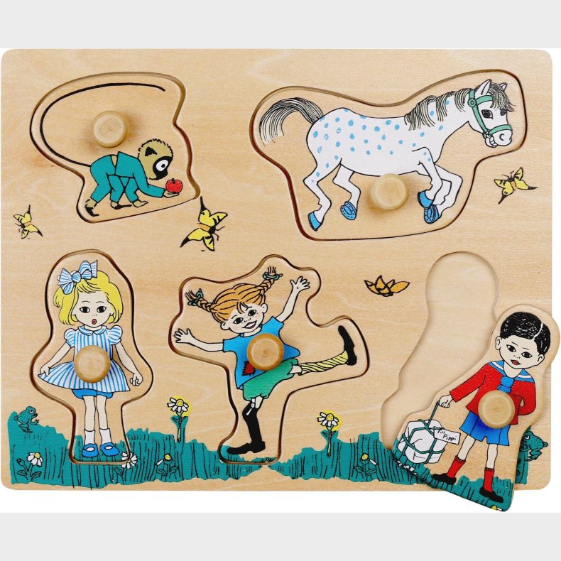 Pippi Knoppuslespil 5 Brikker