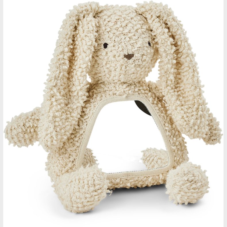 Smallstuff Kanin Aktivitetslegetj med Spejl, Off White Boucl&eacute;