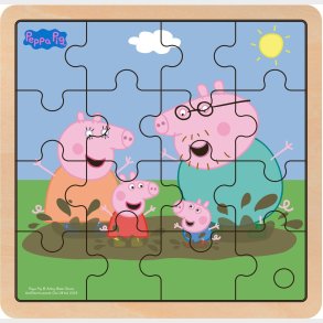 Gurli Gris Trpuslespil 16 Brikker Mudder