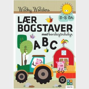 Aktivitetsbog  - Lr Bogstaver med Wacky Wonders Bondegrdsdyr
