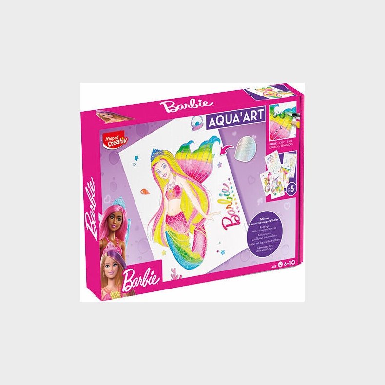 Maped Creativ Barbie Akvarelst med Skabeloner