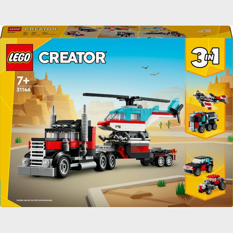 LEGO Creator 31146 Blokvogn med helikopter
