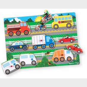 Melissa &  Doug Knoppuslespil Af Tr Transportmidler 8 Dele