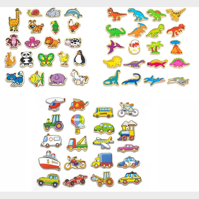 VIGA Magnetfigurer 3-Pak