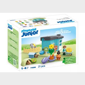 Playmobil 71690 1.2.3: Dyrepension Med Godbidsmaskine Byggest