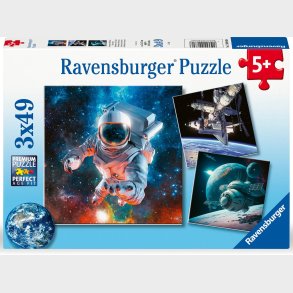 Ravensburger Puslespil Space Adventure 3x49 Brikker