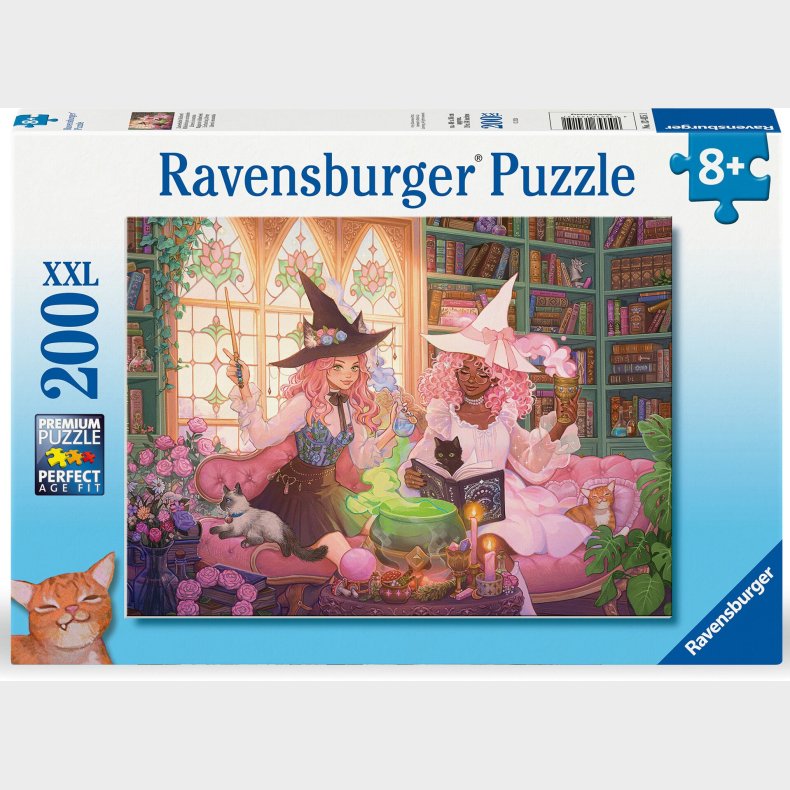 Ravensburger XXL Puslespil Enchanting Library 200 Brikker