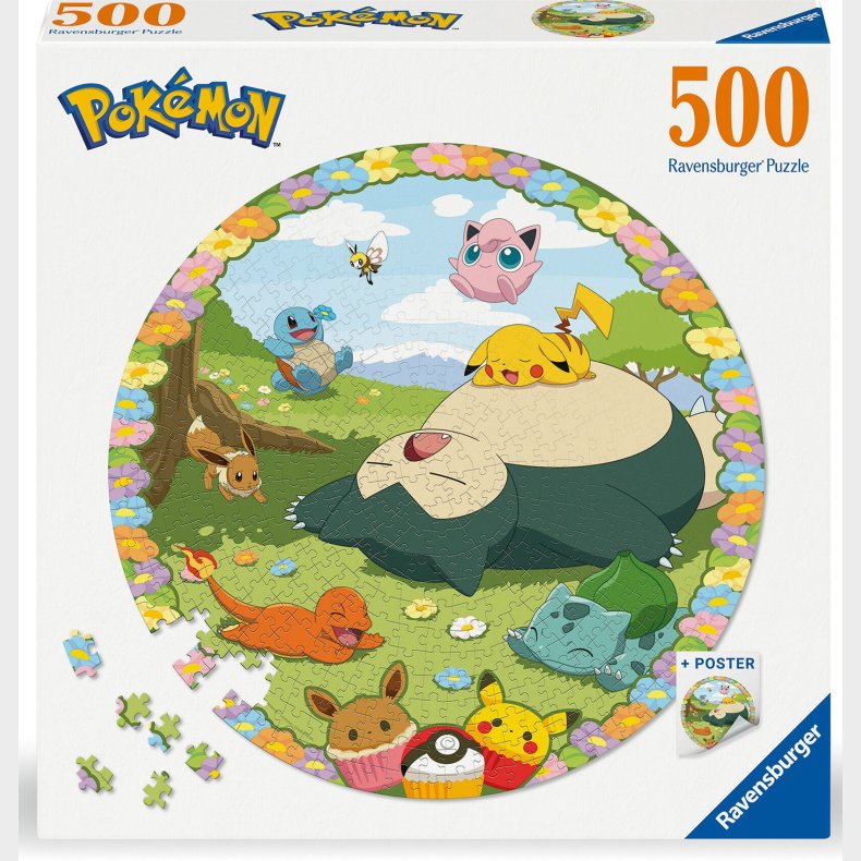 Ravensburger Blooming Pok&eacute;mon Puslespil 500 Brikker
