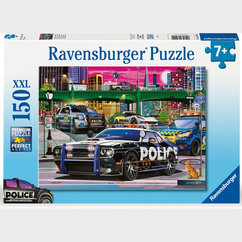 Ravensburger XXL Puslespil Police On Patrol 150 Brikker