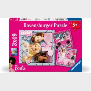 Ravensburger Barbie Puslespil 3x49 Brikker