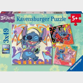 Ravensburger Disney Stitch Puslespil 3x49 Brikker