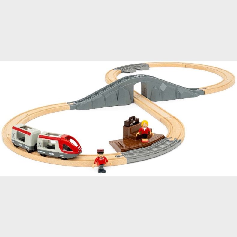 BRIO World 36079 Startst Med Passagertog