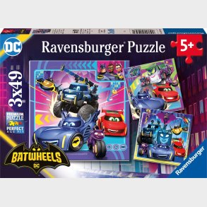Ravensburger Batwheels Puslespil 3x49 Brikker