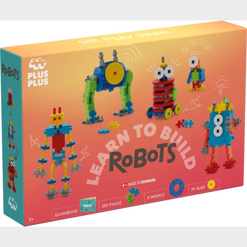 Plus-Plus Learn to Build Robots Byggest 250 Dele