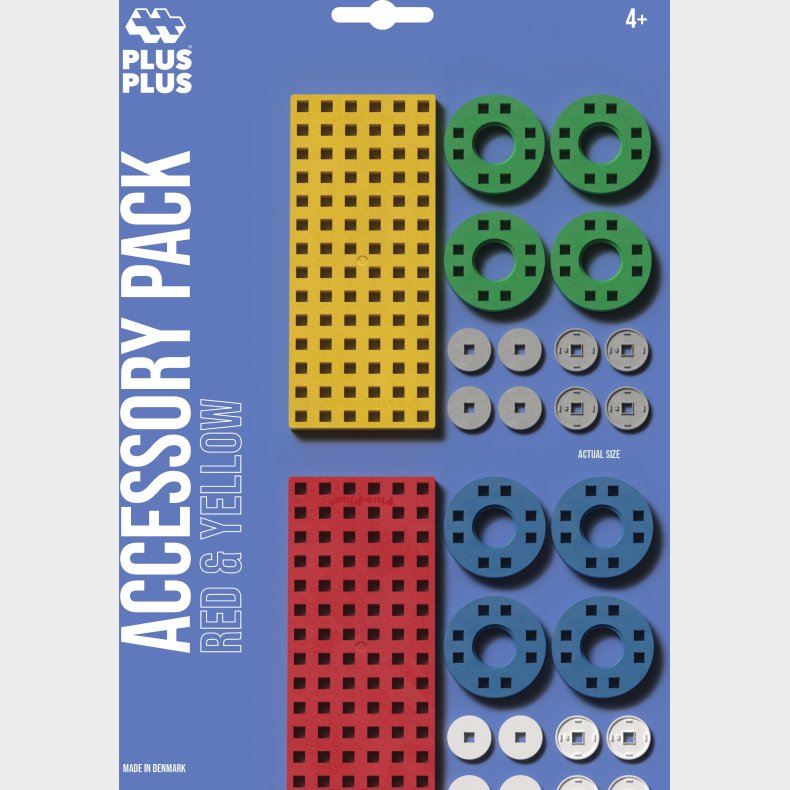 Plus-Plus Red and Yellow Tilbehrspakke 30 Dele