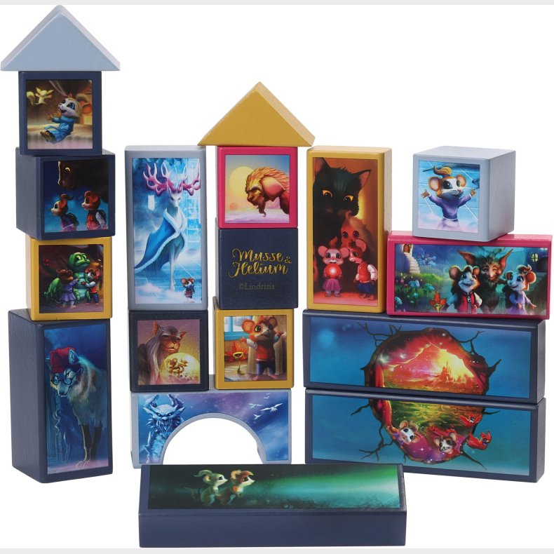 Musse &  Helium Musse &  Helium Byggeklodser i Tr�