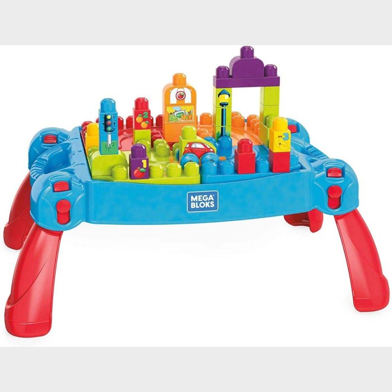 Mega Bloks Build 'n Learn Legebord med Byggeklodser