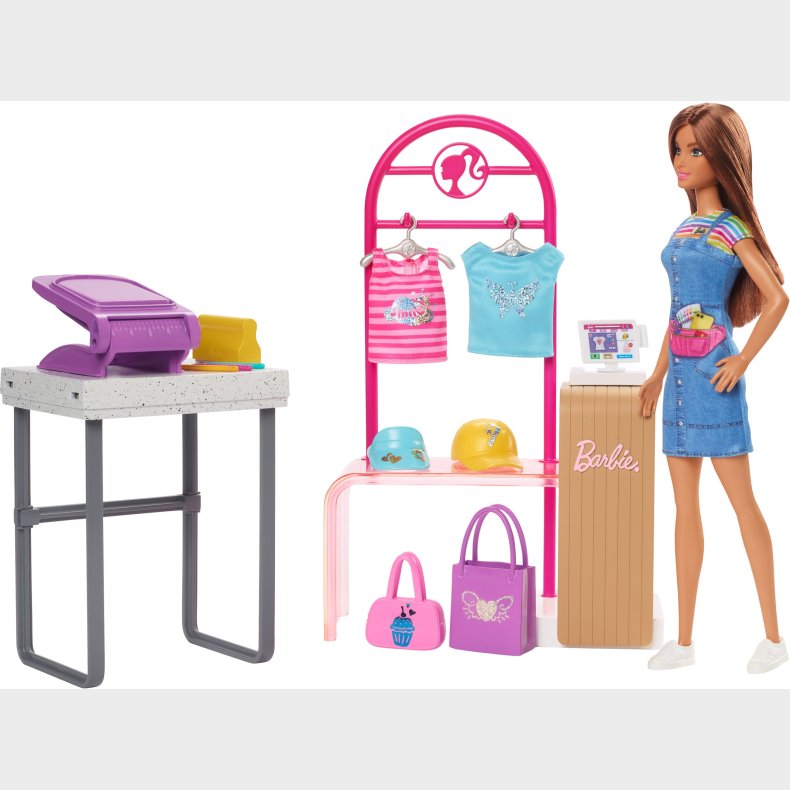 Barbie Legest med Dukke Make &amp;  Sell Boutique