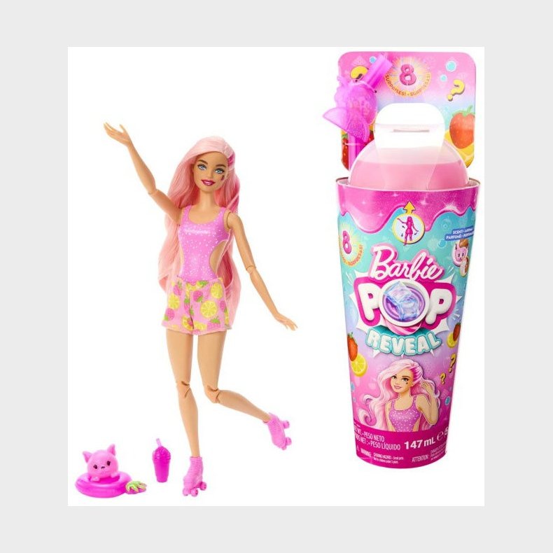 Barbie Pop Reveal Dukke Strawberry Lemonade