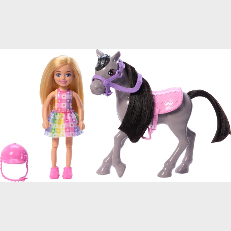 Barbie Chelsea Dukke med Pony