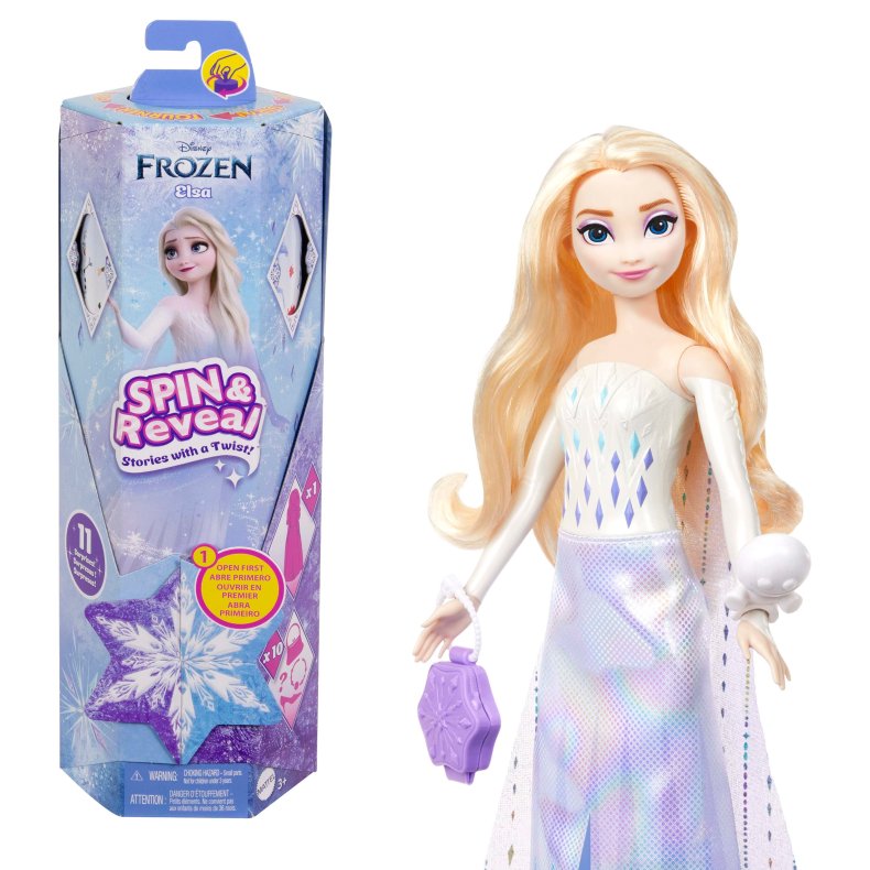 Disney Frozen SPIN &amp;  REVEAL Elsa-dukke