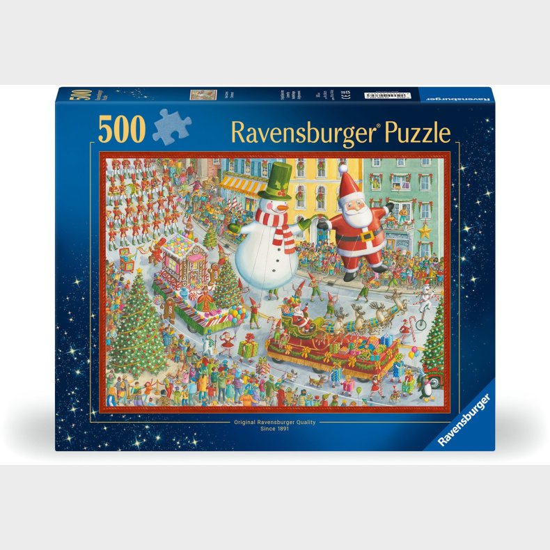 Ravensburger Here Comes Christmas Puslespil 500 Brikker